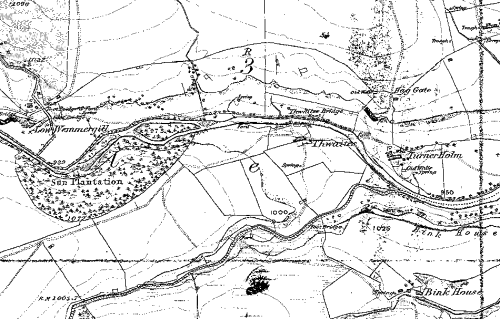 Extract 2 from Historical map of Yorkshire, sheet 004, last modified in 1854